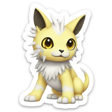cute kawaii cool edgy Digimon-Fakemon-animal full body sticker