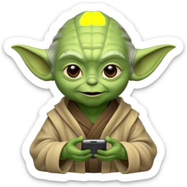 Yoda with the text 6 7 nothing else sticker