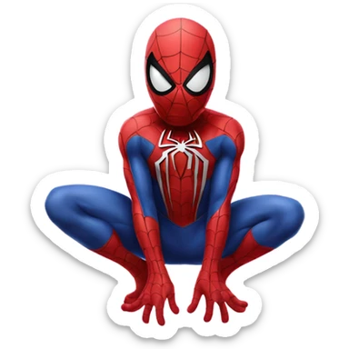 Heart Spiderman pink sticker