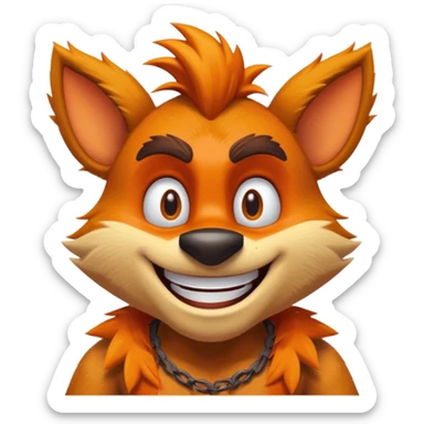 friendly crash bandicoot sticker