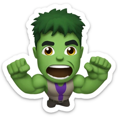 Incredible-hulk   Happy Thanksgiving and waving sticker