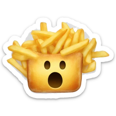 Assiette de frite sticker