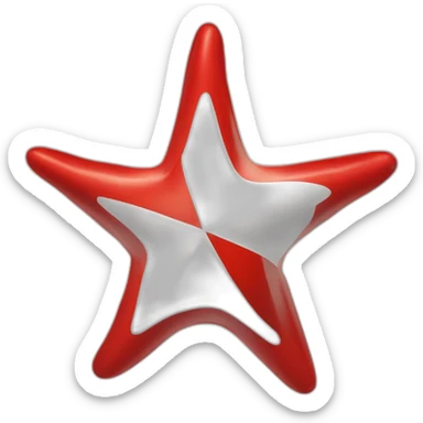 bandera gallega con estrella roja sticker