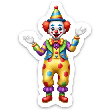 farting clown sticker