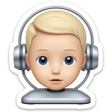 Ai generator with baby faxe sticker