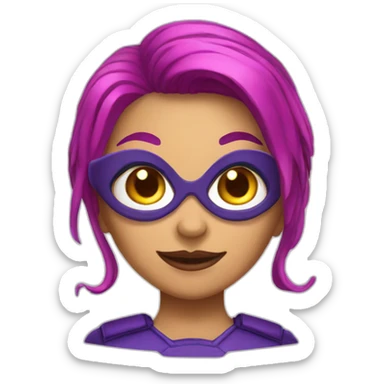 Spider gril the super hero sticker