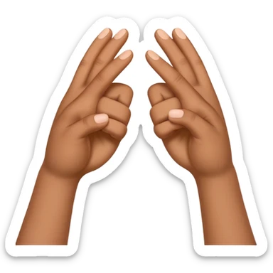 emoji of two hands about to shake really close sticker