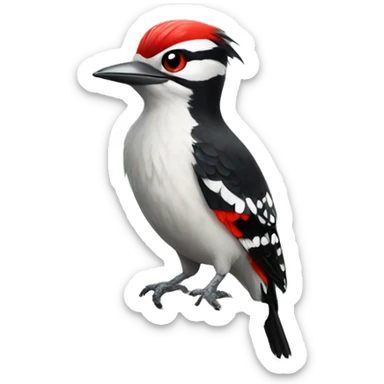 Mentally stable woodpecker sticker