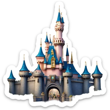 Disneyland castle sticker