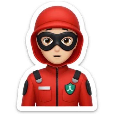 Un guardiq del juego del calamar sticker