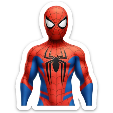 Spiderman fat  sticker