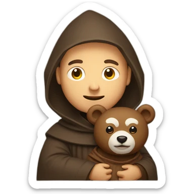 friar with bear sticker