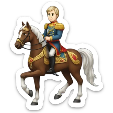 Romanov Peter Alekseevich riding a horse sticker