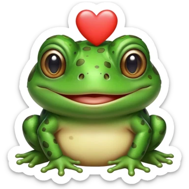 Toad in love sticker