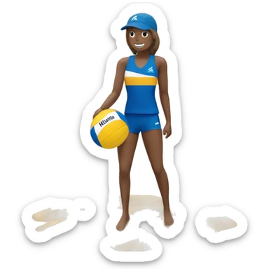 Beachvolleyball from the Brand Mikasa sticker