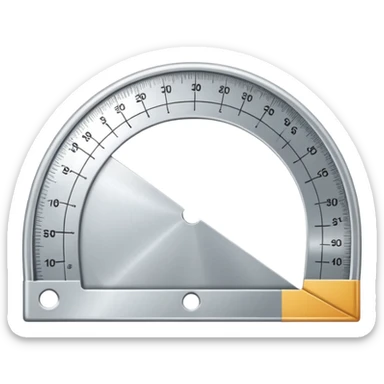 "📏" This emoji is for ruler. Then make an emoji for protractor. sticker