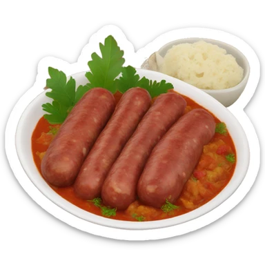 reunion island dish rougail saucisses sticker