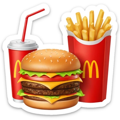 1990’s McDonald’s meal sticker