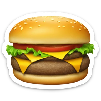 Cheeseburger with no honey mustard  sticker