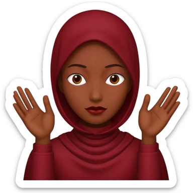 Cery dark Red point without face sticker