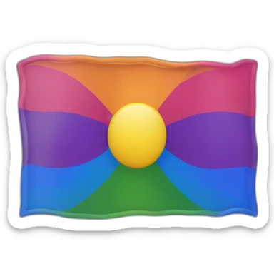 Cœur au couleur du drapeau lgbtqia sticker