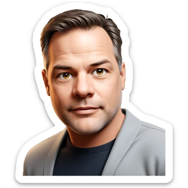 realistic portrait of a boy sticker