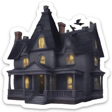 Nevermore Academy. Haunted Addams house.  sticker