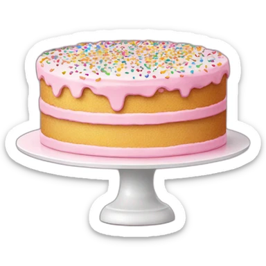 cake with sprinkles sticker
