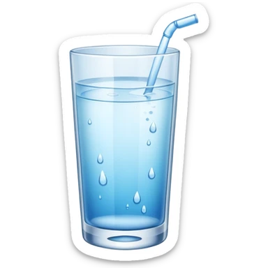 freezing glass of water sticker