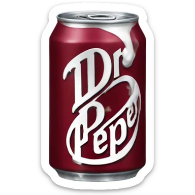 Dr Pepper can sticker