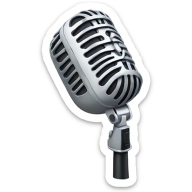 podcast microphone sticker