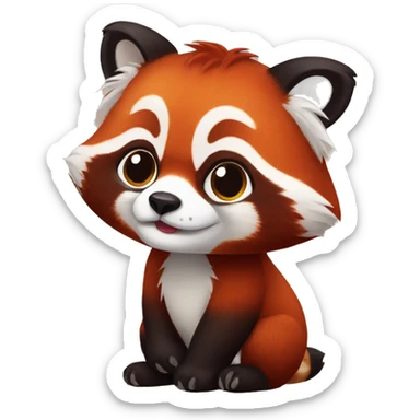 Red panda  sticker