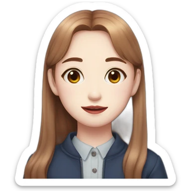 Chuu with « Stan loona » sign sticker