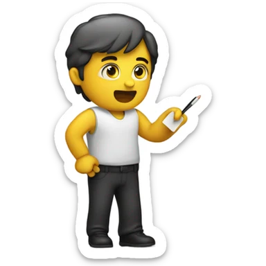 someone asking to write a documentation sticker