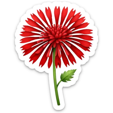 red dandeline sticker