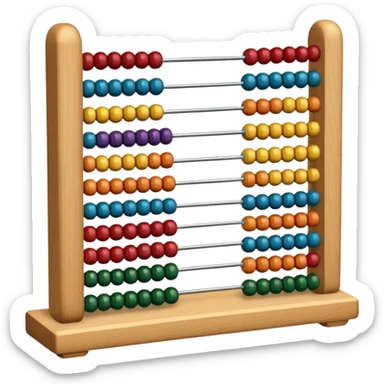 abacus design very different styles. sticker