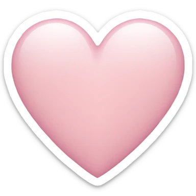 Light pink Heart  sticker
