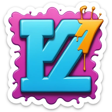 Граффити надпись: 72 sticker