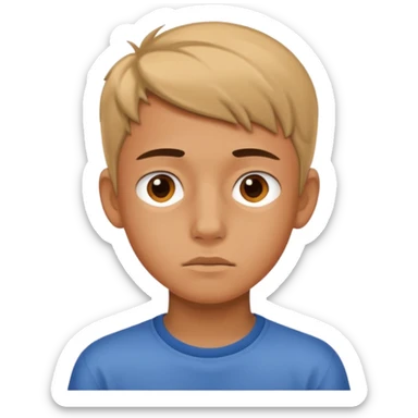 Joven de 14 años aburrido  sticker