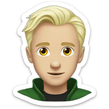 Draco Malfoy without smille  sticker