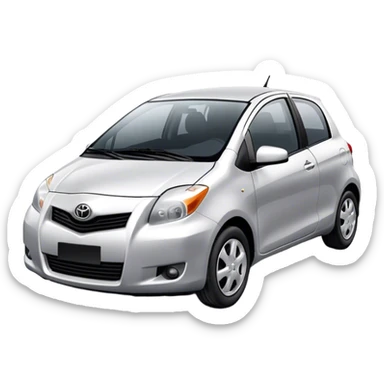Toyota Yaris car 2007 sticker