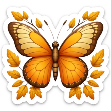 mariposa aesthetic otoñal sticker