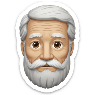 Wise man B&W sticker