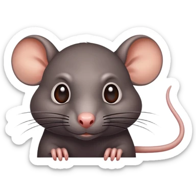 A bad rat that is up to no good sticker