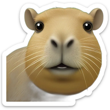 Tortue sur un capybara sticker
