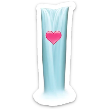 Water fall and heart eyes emoji sticker