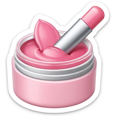 Rose vanilla lipbalm sticker