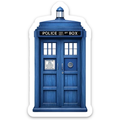 TARDIS from the doctor who tv show sticker