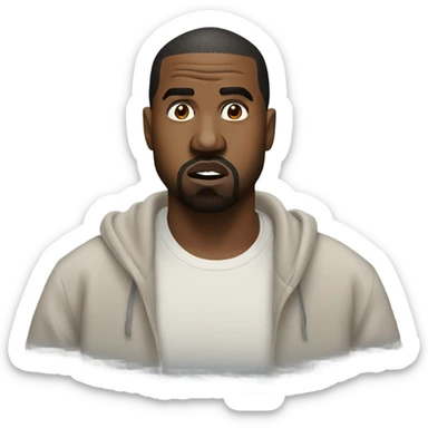 kanye west saying hurry up sticker