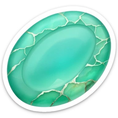 peruvian opal gemstone raw crystal sticker